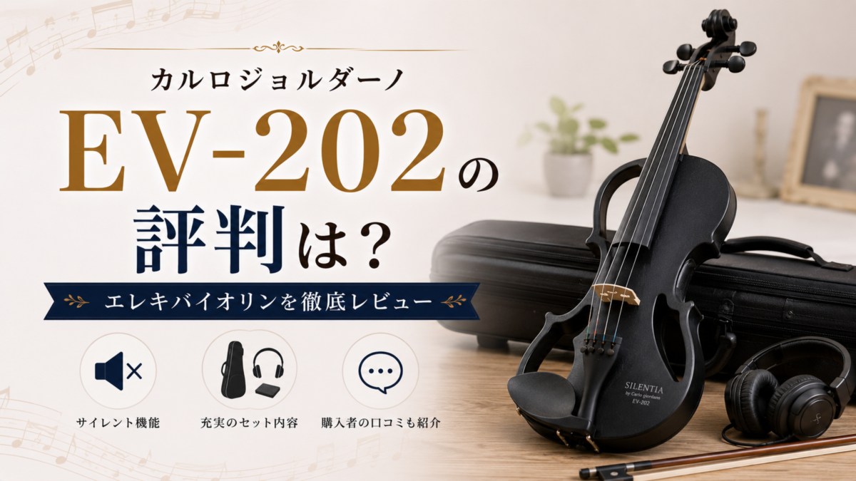 カルロジョルダーノEV-202の評判は?エレキバイオリンを徹底レビュー