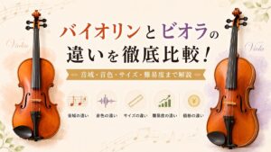 バイオリンとビオラの違いを徹底比較！音域・音色・サイズ・難易度まで解説